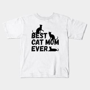 Best Cat Mom Ever Kids T-Shirt